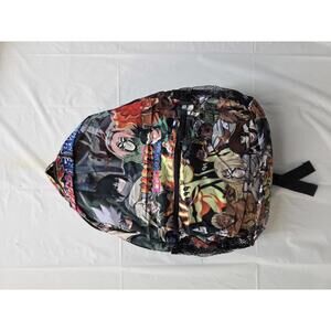 Naruto Anime Themed Backpack with Multiple Character Prints